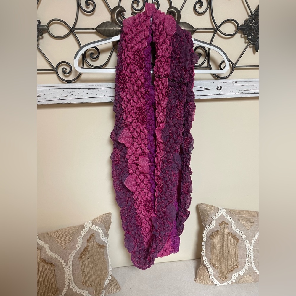 Pink and Purple Infinity Scarf